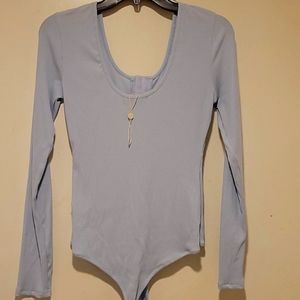 Baby blue body suit, large